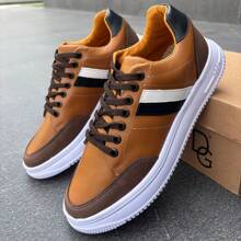 Tenis de Piel Para Hombre Sneaker de piel Casuales Ligeros