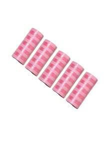 75pcs/5 Rolls Disposable Garbage Bags, Diaper Change Stripe Pattern Trash Bags, Convenient To Carry, Car Trash Bags, Suitable For Outdoor Stroller, Living Room, Bathroom, Nursery Cleanup, Compact And Portable - Multicolor - View 11
