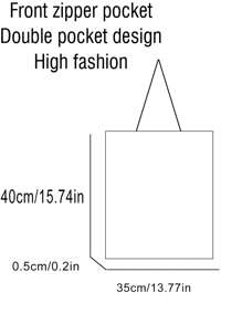 Túi đeo vai nữ, túi xách nữ, túi nữ màu trơn, thích hợp đi du lịch, thích hợp đi mua sắm, có thể tùy chỉnh với ảnh, tự làm, quà sinh nhật, quà Valentine, quà tặng cho bạn gái, bạn trai, trẻ em, quà Ngày của Mẹ, quà Ngày của Cha, quà Halloween, quà Giáng sinh, dung tích lớn, có thể gấp gọn, nhẹ, thời trang, tối giản, đa năng. - Màu be - Xem 7