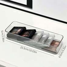 6/7/8 sztuk/zestaw Przezroczysty pojemnik na kosmetyki, minimalistyczny przegroda szuflady, organizer do makijażu pędzli do cieni do powiek, uchwyt na pędzle do perfum, przezroczysty akrylowy organizer na blat, lakier do paznokci, pielęgnacja skóry, makijaż, wiele funkcjonalnych półek do przechowywania