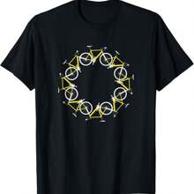 Bicycle Mandala Illustration - Unique Cool Cycling T-Shirt