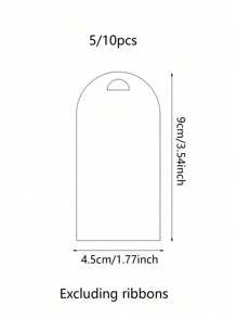 10pcs Frosted & Transparent Acrylic Wedding Place Cards - DIY Handwritten Table Decor For Weddings, Dinners & Events, Double-Sided Protective Film, Ribbon Not Included