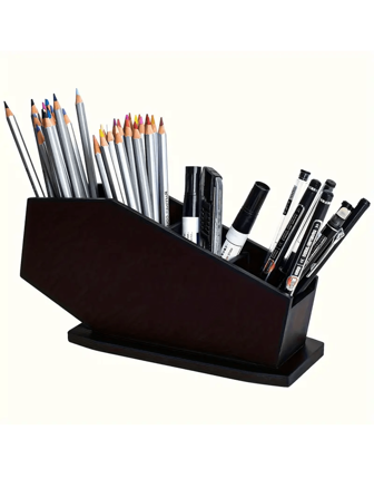 Soporte de brochas de maquillaje en forma de ataúd gótico - Estilo decorativo artístico, perfecto para la decoración del dormitorio y el baño, accesorio de cocina, organizador de oficina en el hogar con un toque espeluznante