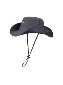 Herren einfarbiger Lässig Nylon UV-Schutz wasserabweisender schnelltrocknender Fischerhut