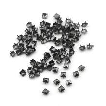 100/200pcs/Pack Metal Spikes Square Studs Rivets Punk Rock Leather Craft Four Claw Rivets On Clothes Shoes Bracelets