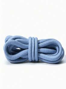 扁平鞋带，适用于厚底运动鞋、运动和休闲鞋，彩色白色圆形鞋带，男女通用