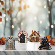 2D 平面木质主题乡村童话门树装饰，装饰艺术风格，室内外装饰，节日，主题派对和家居装饰 - 多 - 查看 1