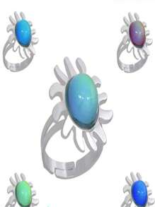 1pc Elegant Temperature-Sensitive Color Changing Ring, Changes Color Based On Temperature And Mood, Suitable For Women And Couples For Daily Wear