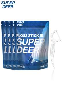Fawnmum Fawnmum 100Pcs Floss Picks, Oral Cleaning, Superior Oral Care, Dental Hygiene, And Gum Health, Bagged Tooth Floss Picks