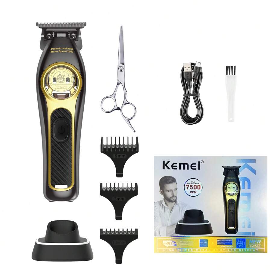 Kemei 2025 Comi KM-2268 Newest Vector Motor Haircut Trimmer | 7500 RPM ...