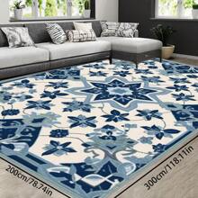 [Crystal Velvet 700g/㎡ Printed Bottom, 5mm Thick] 1 Piece Bohemian Style Solid Color Rug, Soft Anti-Slip Washable Carpet For Indoor And Outdoor, Living Room, Bedroom, Kitchen, Office, Home Decor, Doormat, Play Area Back To School