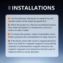 360° Rotating Magnetic Phone Holder, Foldable And Extendable, Compatible With IPhone 16/15/14/13/12, Suitable For Car/Shower/Travel/Gym/Smooth Mirror