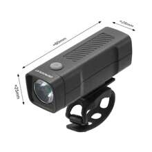 1pc Bicycle Front Light, USB Rechargeable Illumination Lamp, Bright Flashlight For Night Riding, Cycling Equipment For Mountain Bike - Black - View 6