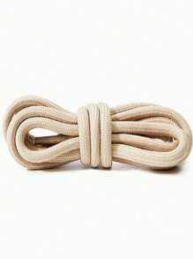 扁平鞋带，适用于厚底运动鞋、运动和休闲鞋，彩色白色圆形鞋带，男女通用