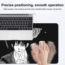 1 buc. Pad de mouse pentru jocuri cu ochi de noapte misterios Samurai, design de înaltă definiție multi-dimensiune, material din cauciuc natural, bază antiderapantă, design fără cusături, potrivit pentru birou, jocuri și accesorii pentru computer, cadou pentru prieteni și familie - Anime Boy - multicolor - Vizualizare 4