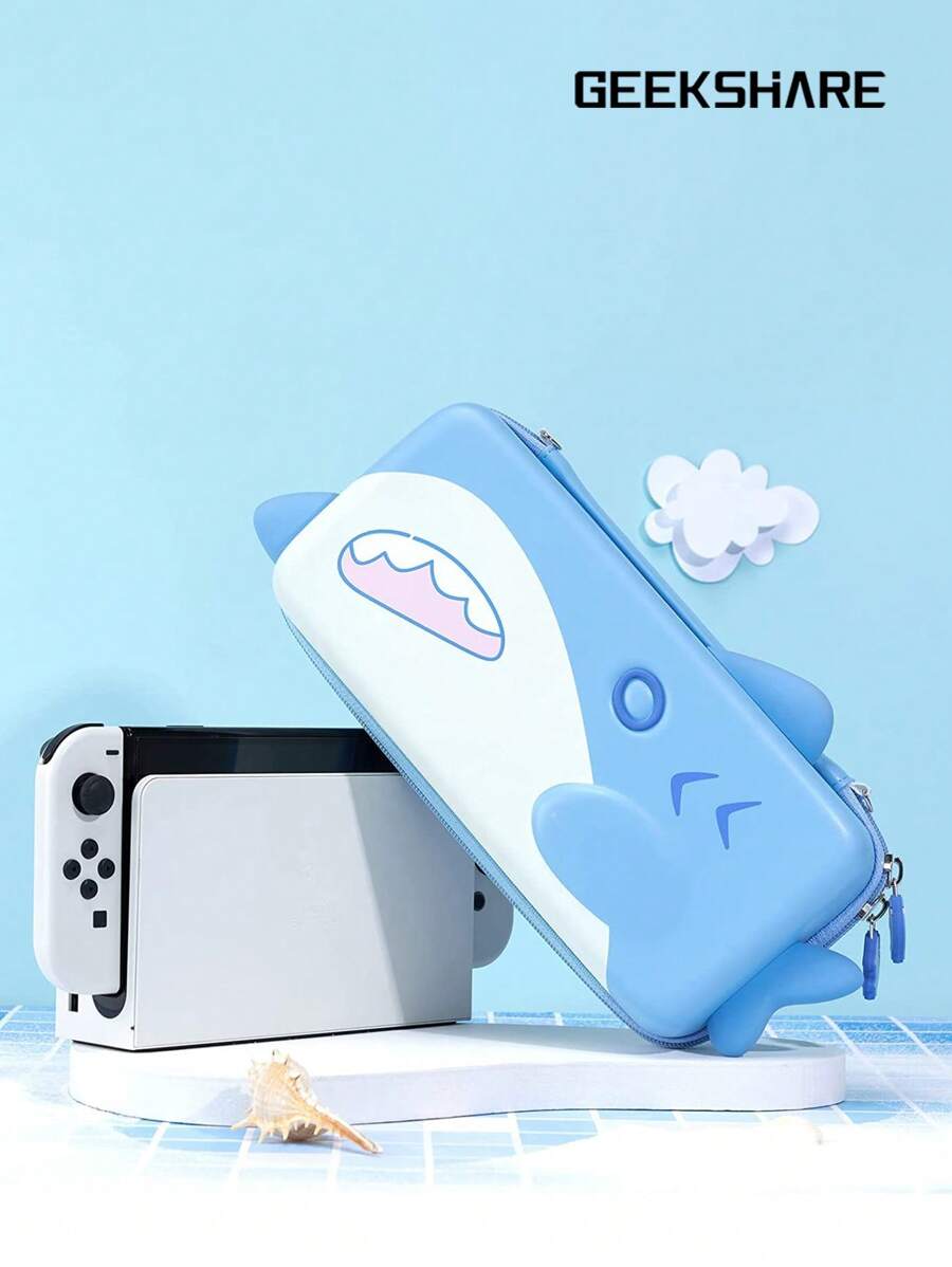 GeekShare Cute Shark Design Hard Shell Thin Travel Carrying Case ...