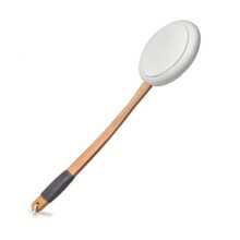 EVA Wood Handle Bath Lotion Applicator For Back Self-Application Of Cream Sunscreen Self Tanner - Black and White - View 13