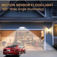 1PCS LED PIR Sensor Floodlight 20W Twin Motion Detector Garden Outdoor Security Light - Black - View 8