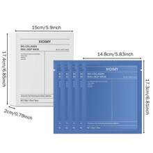 Xioimy 5 件/10 件胶原蛋白深层保湿面膜套装，高效保湿紧致胶原蛋白面膜，适合所有皮肤类型 - 白色 - 查看 6