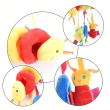 Baby Stroller Hanging Toy, Cartoon Insect Rattle, Safe Plush Spiral Toy, Suitable For Boys And Girls. - Yellow - View 7