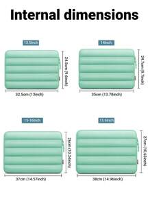 TECOOL Puffy Protective Laptop Sleeve 13.5 14 15 16 Inch,Laptop Bag Compatible With Macbook Air 13 15 M1 M2 2012-2023, Pro 13 14 15 2010-2022,14-16 Chromebook Surface Notebook,Soft Fluffy Inner Lining, Waterproof Laptop Case