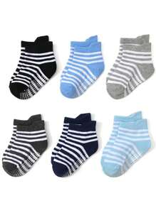 12 Pairs Children Cotton Non-Slip Dot Socks, Spring/Summer/Autumn - Multicolor - View 3