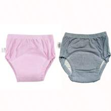 2pcs/1pc Training Pants Set For Teenagers-Waterproof And Washable Diapers, Suitable For Boys And Girls, Learning To Use Bedpans. - Solid Color Cloth Diapers - View 49