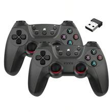 Wireless Gamepad Gaming Controller For Mobile Android Smartphone PC TV Box, 2.4G Dual Players Joystick Game Pad Remote Mando Wireless Gamepad For Android USB Double Controllers