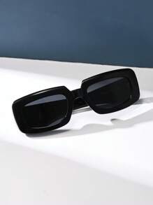 Y2K Sporty Street Style Square Plastic Sunglasses, Retro Fashion Classic Unisex Outdoor Travel Beach Vacation Casual Outfit Decoration Summer UV Protection Driving Glasses