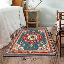[Crystal Velvet 700g/㎡ Dotted Bottom 5mm Thick] 1 Pc Bohemian Style Area Rug, Solid Color Carpet, Soft Non-Slip Washable Rug For Indoor Outdoor Living Room Bedroom Kitchen Office Home Decor Corridor Runner Back To School