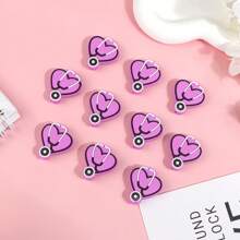 5 件医用听诊器焦点珠 - 塑料 PVC 隔珠，适用于 DIY 钥匙扣、钢笔、珠宝工艺品 - 焦點珠 - 查看 2