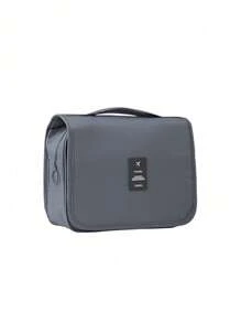 1 pieza Bolsa de maquillaje con gancho, bolsa de artículos de tocador multiusos, bolsa de almacenamiento de baño, bolsa organizadora de maquillaje, soporte para brochas, bolsa de tocador colgante, bolsa de cosméticos, bolsa para datos, bolsa de equipaje, bolso, bolsa de ropa interior, bolsa de zapatos, bolsa organizadora de ropa, bolsa organizadora de cuidado de la piel, bolsa organizadora de viaje, almacenamiento de baño, adecuada para lápiz labial, brochas de maquillaje, bolígrafos de maquillaje, sombra de ojos, espejo, delineador, brillo de labios, productos de cuidado de la piel, cepillo de dientes, vaso para cepillo de dientes, jabón, champú, peine, reloj, teléfono, collar, joyas, productos digitales de vuelta a la escuela