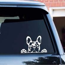 1 pieza Calcomanía reflectante para carro con estampado de perro - Multicolor - Ver 1