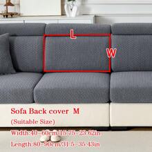 1 件四季提花毛绒防滑沙发垫套，柔软亲肤现代风格弹力沙发套，防宠物春秋沙发座椅保护套适合 L 型和 1/2/3/4 座沙发 - 深灰色 - 查看 17