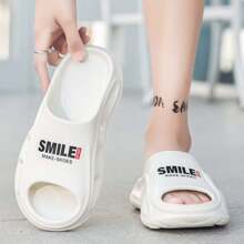 男士防滑耐磨加厚EVA增高拖鞋春夏新款休闲运动款适合室内/户外及海滩 - 白色 - 查看 10