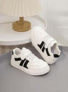Children Girls' Spring 2025 New Arrival Colorblock Sport Skid-Proof Sneakers, Suitable For Spring And Autumn - White - View 2
