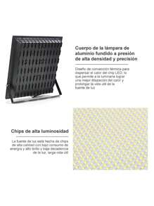 Reflectores Lampara Led Exterior Ip66 500w Alta Potencia - Blanco Cálido - Ver 5