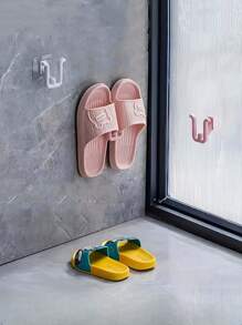 5-Piece Colorful Self-Adhesive Shoe Rack - Waterproof, Wall-Mounted Shoe Hook For Bathroom, Kitchen And Bedroom Decoration | Space-Saving, Easy To Home Bathroom Decor Bathroom Organizer Fall Decor Back To School