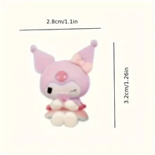 Sanrio Sanrio Hello Kitty & My Melody Set Of Five - Adorable Sleeping Posture Figurines For Office Desk Ornaments, Cake Decorations - Perfect For Halloween And Christmas