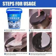 1pc,500g, Stainless Steel Cleaner Polish, Stainless Steel Cleaning Paste, Kitchen Stove Decontamination Paste Pot Bottom Pot Rust Black Dirt Cleaner, Pots And Pans Oil Stains Scale Removal, Cleaning Supplies, Cleaning Tool,