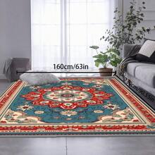 [Crystal Velvet 700g/㎡ Dotted Bottom 5mm Thick] 1 Pc Bohemian Style Area Rug, Solid Color Carpet, Soft Non-Slip Washable Rug For Indoor Outdoor Living Room Bedroom Kitchen Office Home Decor Corridor Runner Back To School