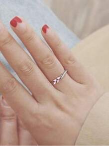 1pc Exquisite Cubic Zirconia Ring, Suitable For Women, Can Be Worn For Weddings, Parties, Engagements, Anniversaries, Valentine's Day Gifts, Gifts For Moms, Mother's Day - Pink - View 4