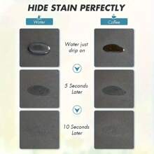 1PC Special-Shaped Oval Coffee Maker Mat, Solid Color, Simple Design, Absorbent Non-Slip Suitable For Kitchen, Living Room, Drain Pad