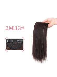 Synthetic Fiber Clip-In Hair Extensions, Invisible Root Hair Topper, Straight Clip-In Wig, Top Hair Volumizing Pad, Hair Density Increase, Unisex, Easy To Use - Multicolor - View 22