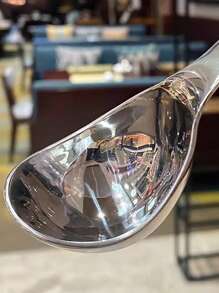 重型冰淇淋勺 - 符合人体工程学的 304 不锈钢冰淇淋勺 - 专业冰淇淋勺，适用于冰淇淋、意式冰淇淋、曲奇面团、甜瓜、冷冻酸奶 - 可用洗碗机清洗的金属厨房工具 - 银色 - 彩色 - 查看 6