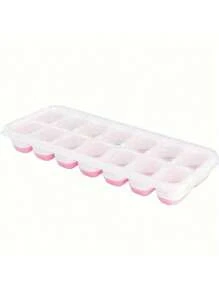1/2/4pcs Silicone Ice Cube Trays, Easy Release & Flexible, 14-Cavity 4-Color Mixed With Anti-Spill Removable Lids, Stackable With Lid, Kitchen Accessories, Small Kitchen Tools