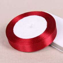 1pc Black Green Ribbon Handmade DIY Rose Flower Ribbon 21meters Long Polyester Webbing Packaging Webbing, Home Decor, Scene Decor, Theme Party Decor