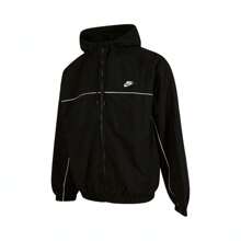 Nike 男士 AS M NK CLUB ATHLETE HD 夹克，HJ2013-010 - 黑色 - 查看 1