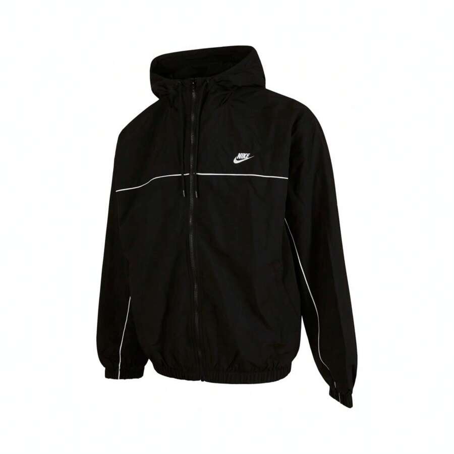 Nike 男士 AS M NK CLUB ATHLETE HD 夹克，HJ2013-010 - 黑色 - 查看 1