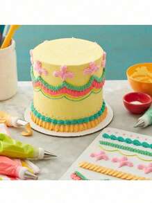 1/5pcs White Round Cake Board Corrugated Cardboard Cake Base For Bakery Baking Cake DIY Dessert Wedding Celebration Birthday Banquet Snack Board Cupcake Display Food Tray Theme Party Cake Decoration Supplies